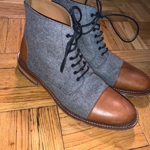 TAFT THE JACK BOOT IN GREY AND BROWN